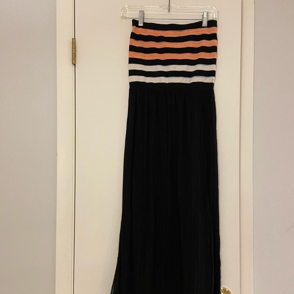 Rachel Roy Strapless Black Maxi Dress Small - Picture 5 of 16